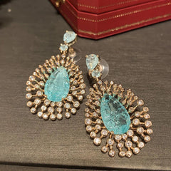 Pre Order: Blue Cubic Zirconia Earrings