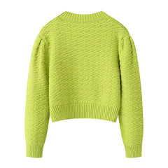 Strawberry Jacquard Loose Knitted Sweater