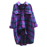 Casual Plaid Long Sleeved Shirt