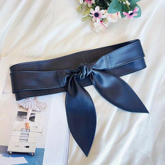Pre Order: Bowknot PU Obi Belt