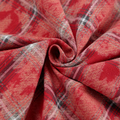 Classic Cotton Red Plaid Shirt