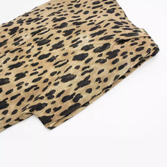 Casual Leopard Print Slim Fit Dress