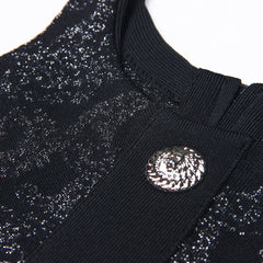 Knitted Round Neck Slim Fit Sleeveless Dress