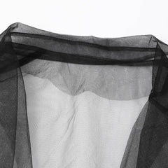 Mesh Patchwork Irregular Skirt Dress