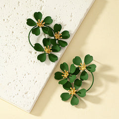 Vintage Flower Winter Earrings