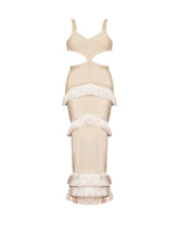 Tiered Bandage Tassel Dress