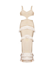 Tiered Bandage Tassel Dress