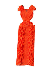 Pleated Ruffle Edge Slim Fit Dress