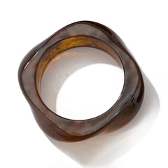 Pre Order: Boho Stackable Acrylic Resin Chunky Bangle Bracelet
