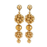Pre Order: Braided Geometric Ball Bead Earrings