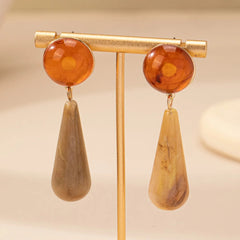 Resin Geometric Irregular Water Drop Acrylic Earrings