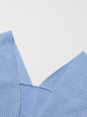 Casual Solid Knitted Backless Sweater