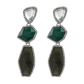 Pre Order: Bohemian Multi-Layer Polygonal Color Blocking Earrings