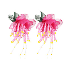 Pre Order: Bohemian Flower Beaded Drop Earrings