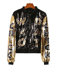 Team Jersey Sequin Baseball Jacket