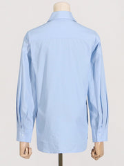 Flower Splicing Hollowed Out Slit Long Sleeved Top