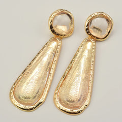 Geometric Water Drop Resin Earrings