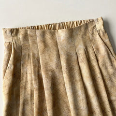 Silk Pleated Wide Leg Pants
