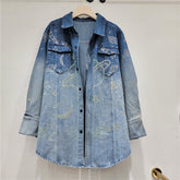 Starry Sky Sparkling Denim Jacket