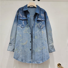 Starry Sky Sparkling Denim Jacket