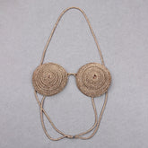 Gold Round Chest Chain Bra