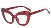 Anti-Blue Light Large Frame Cat Eye Flat Sunglasses