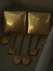 Retro Irregular Geometric Exaggerated Clip On Earrings