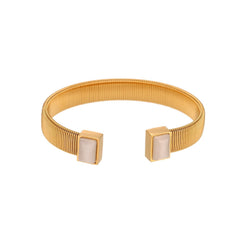 Striped Open Bracelet