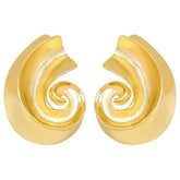 Vintage Chunky Conch Earrings