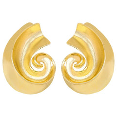 Vintage Chunky Conch Earrings