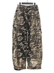Pre Order: Bronzing Camouflage Multi Pockets Cotton Straight Pants