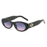 Retro Small Frame Oval UV400 Sunglasses