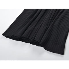 Chic French Ruffled Collar Long Sleeve Long Dress