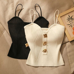 Solid Cross Knit Camisole