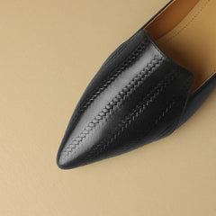 Vintage Genuine Leather Low Heels Shoes