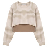 Vintage Tie-Dye Long Sleeve O-Neck Sweatshirts