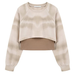 Vintage Tie-Dye Long Sleeve O-Neck Sweatshirts