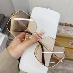 Gradient Lens Square Sunglasses