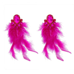 Pre Order: Bohemian Feather Tassel Earrings