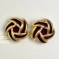 Retro Spiral Earrings