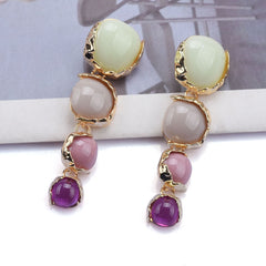 Geometric Resin Pendant Earrings