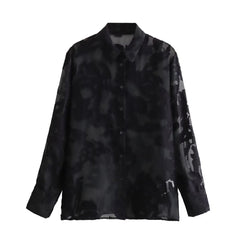 Pre Order: Black Single-Breasted Spliced Top