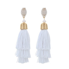 Pre Order: Bohemian Long Tassel Earrings