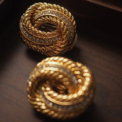 Medieval Twists Clip On Earrings