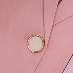 Striped Patchwork Pink Blazer