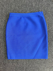 Solid Bandage Mini Skirt