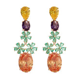 Pre Order: Bohemian Colorful Zircon Earrings