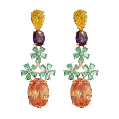 Pre Order: Bohemian Colorful Zircon Earrings