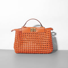 Hollow Woven Crossbody Shoulder Bag