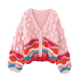 Handmade Chunky Knit Bubble Cardigan